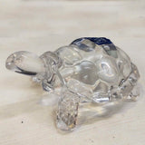 AM5388 Crystal Transparent Glass Tortoise Showpiece (Crystal - White)