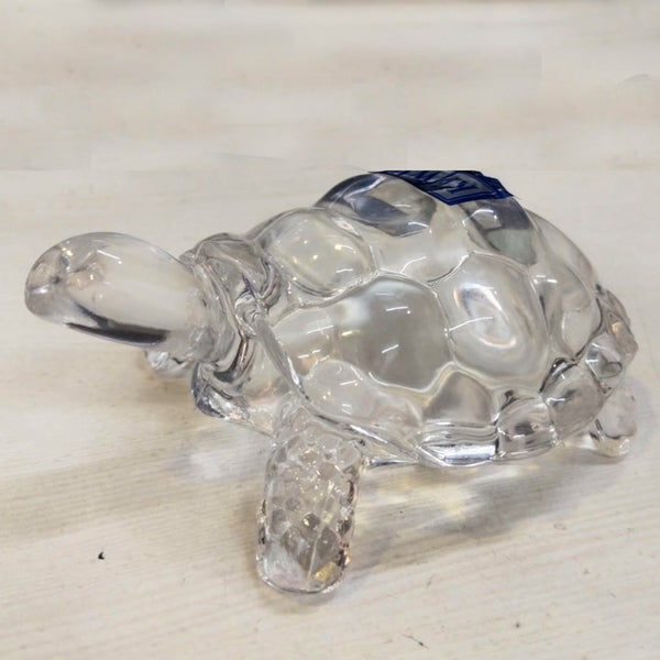 AM5388 Crystal Transparent Glass Tortoise Showpiece (Crystal - White)