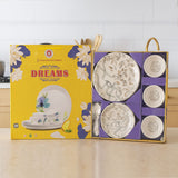 Di0315 Dreams 24-Piece Melamine Dinnerware Set with Plates & Bowls