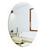 AM0091 Oval Shape Mirror Sticker For Wall 30x45cm