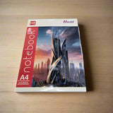 AM5495 HRS Futuristic Skyscraper Series Notebook A4 Book 200 Pages 1pc