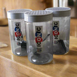 AM3986 DPI Iconic Plastic Storage Containers Jar(With Spoon) 1600ml (Pack of 3Pcs)