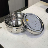 AM5332 Hole Dabba Stainless Steel Coriander Storage Box BIg