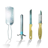 2030 4In1 Combo - Stainless Steel Kitchen Lighter, Knife, Peeler and Smooth Grater