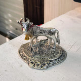 AM5589 Cow with Calf Silver Plated Big