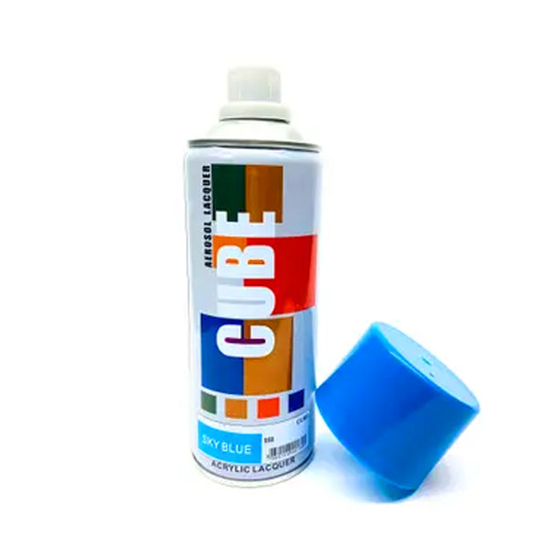 AM5835 Cube Aerosol Acrylic Fast-Drying Spray (Sky Blue Colour) - 1pc