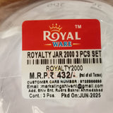 AM5808 Royal ware 2000ml Plastic Container Storage Jar (3 pcs) Set For Kitchen