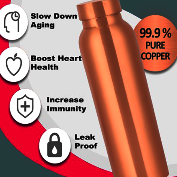 3531 Health Friendly Best Water Diet Copper Water Bottle 950ML