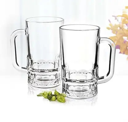AM5385 Glass Beer Mug (335 ml, Pack of 2)