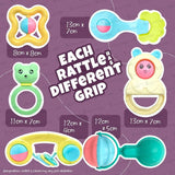 AM3788 Innovitoy My First Gift Premium Rattle 6 Pcs Set - Multi Color