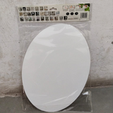 3111 Oval Shape Adhesive Mirror Sticker -(Size-30cm x 40cm) For Wall ,On Tiles, Bathroom, Bedroom, Living Roomm Basin Stickers Unbreakable Plastic