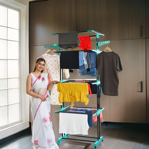 AM0779 Jumbo Three Trage Cloth Drying Stand