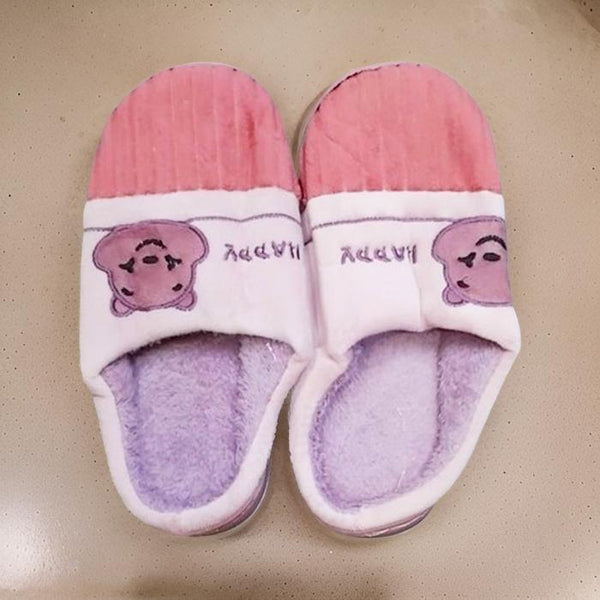AM2430 Soft Fuzzy Comfort Slippers  Men & Women - Size- 40, 41 (Multicolour)