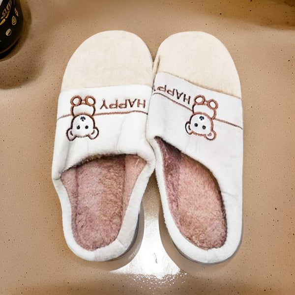 AM2429 Winter Cozy Plaid Slippers Men & Women Size- 44, 45  – Soft, Warm & Stylish -Multicolour
