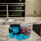 3516 Premium 4 Container Airtight With Insulated Bottle and Spoon