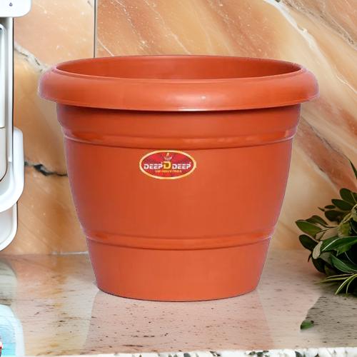 AM0811 Deep Virgin Plastic Round Planter 16 inch