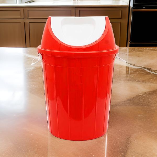 AM3993 Plastic Round Swing Lid Garbage Dustbin