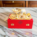 AM0721 2 Silver Pleated Gold Ice Cream Bowl 2PCS
