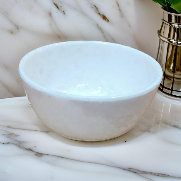 AM0980 B6548 Indian Round Katori 8.90cm Super Pearl