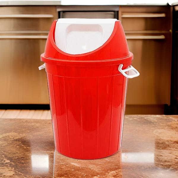 AM3993 Plastic Round Swing Lid Garbage Dustbin