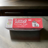 3486 ROYLO Garbage Bags, XL (30 x 37 inches) - 1 bags/roll (Pack of 1, Black)