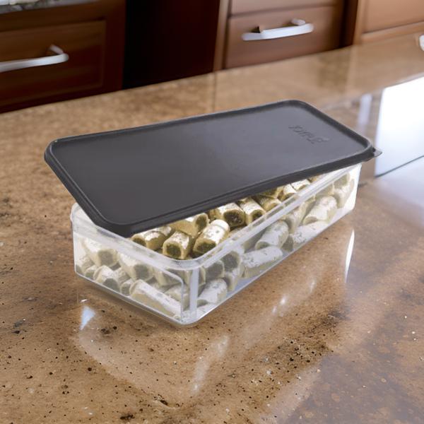 AM3950 Joyful Fridge Container With Partition Jumbo (Multicolor)
