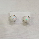 AM5784 White Pearl Stud Earrings – Fashion Jewelry for Women