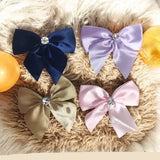 AM1277 BIG Bow Dimond Elastic Hair Band ,Hair Band for Girls, Women's and Kids Baby Toddlers 1pc