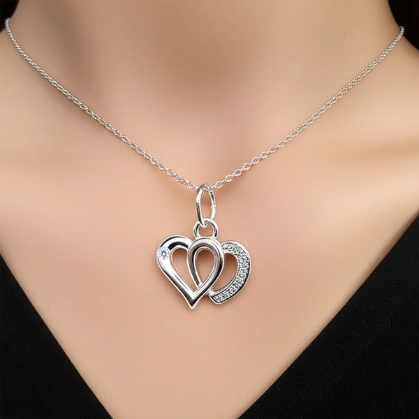 AM5758 Multi-Design Silver-Plated One Layer Chain And Pendant Set of 1 Pc