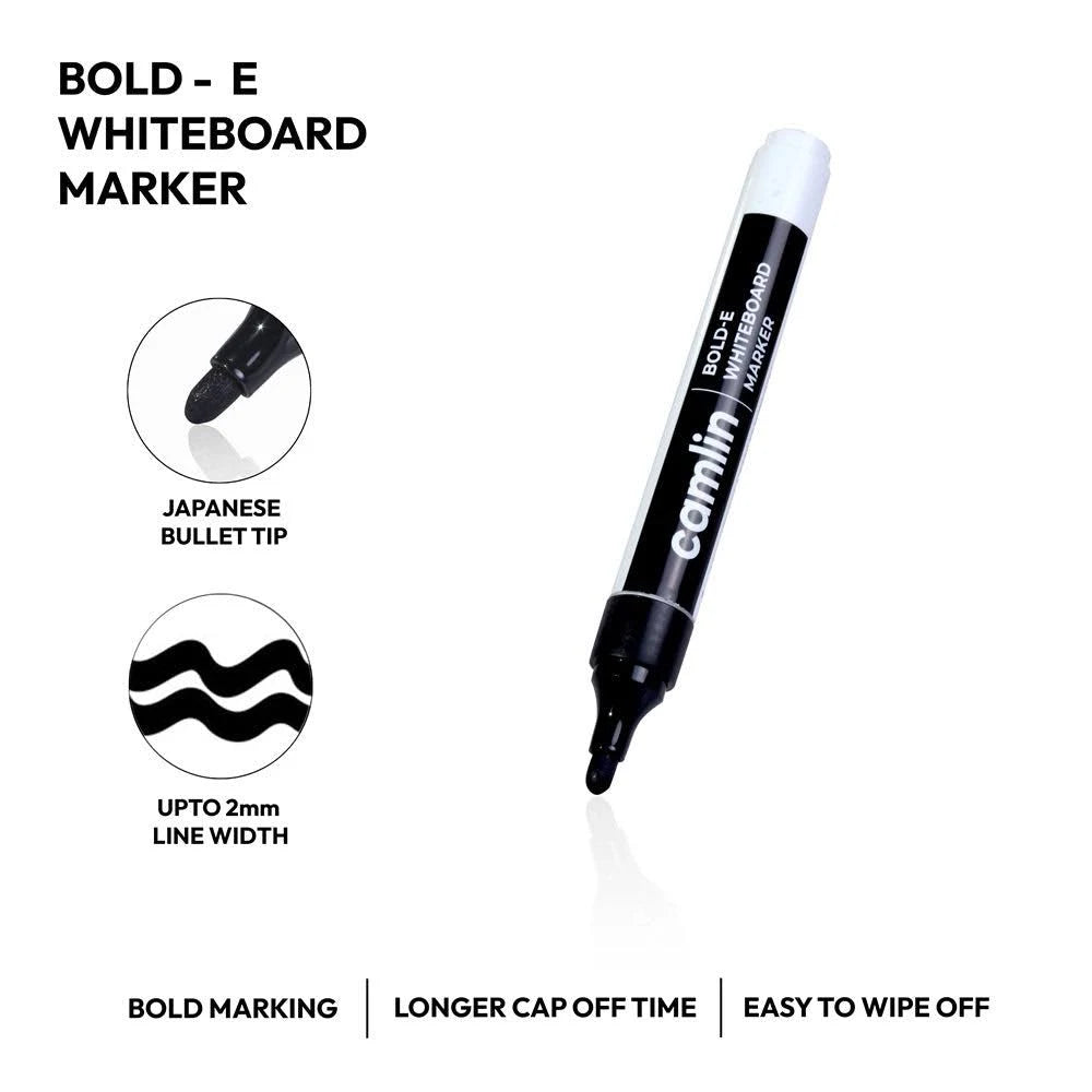AM3315 Camlin Bold-E Permanent Marker Pen (Black) – Amd-Deodap