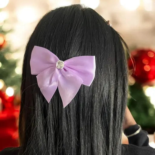 AM1277 BIG Bow Dimond Elastic Hair Band ,Hair Band for Girls, Women's and Kids Baby Toddlers 1pc