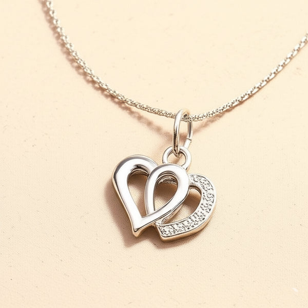 AM5758 Multi-Design Silver-Plated One Layer Chain And Pendant Set of 1 Pc
