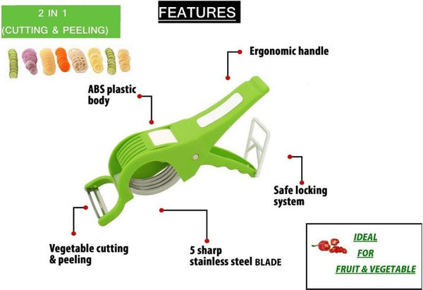 0158 Vegetable Cutter with Peeler
