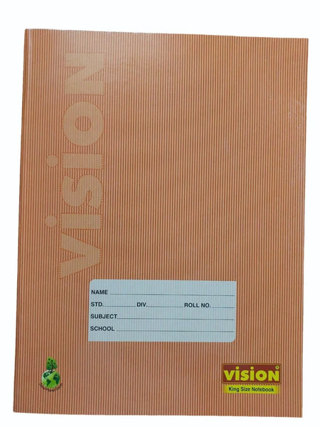 AM0482 Vision Notebook size-180X240 single Line 172 pages-Pack of 10