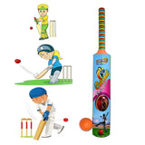 8001 Plastic Cricket Bat No.3 and Ball Toy for Kids, Bat Ball Set for Boys and Girls