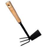 1578 2 in 1 Double Hoe Gardening Tool with Wooden Handle - DeoDap