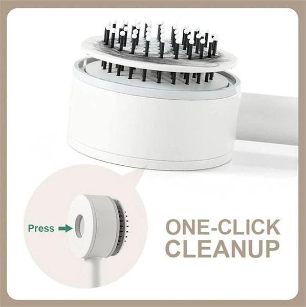 6034 Air Cushion Massage Brush, Airbag Massage Comb with Long Handle, Self-Cleaning Hair Brush, Detangling Anti-Static for All Hair DeoDap