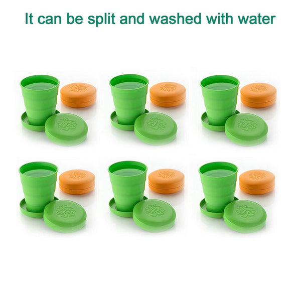 0659L UNBREAKABLE MAGIC CUP/FOLDING/POCKET GLASS FOR TRAVELLING (LOOSE PACK)