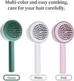 6034 Air Cushion Massage Brush, Airbag Massage Comb with Long Handle, Self-Cleaning Hair Brush, Detangling Anti-Static for All Hair DeoDap