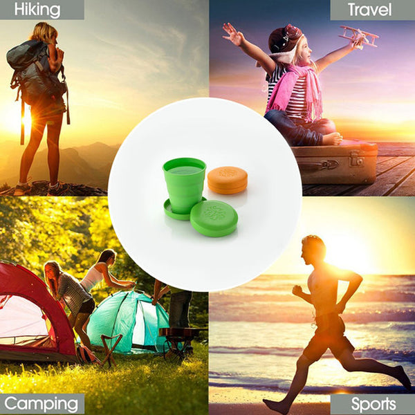 0659L UNBREAKABLE MAGIC CUP/FOLDING/POCKET GLASS FOR TRAVELLING (LOOSE PACK)