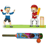 8001 Plastic Cricket Bat No.3 and Ball Toy for Kids, Bat Ball Set for Boys and Girls