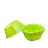 2427 Square Plastic Bowl For Serving Food (Pack of 4) - DeoDap