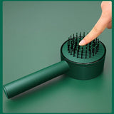 6034 Air Cushion Massage Brush, Airbag Massage Comb with Long Handle, Self-Cleaning Hair Brush, Detangling Anti-Static for All Hair DeoDap