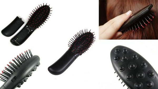 1301 2In1 Head Massager Hairbrush For Treatment of Hair - DeoDap
