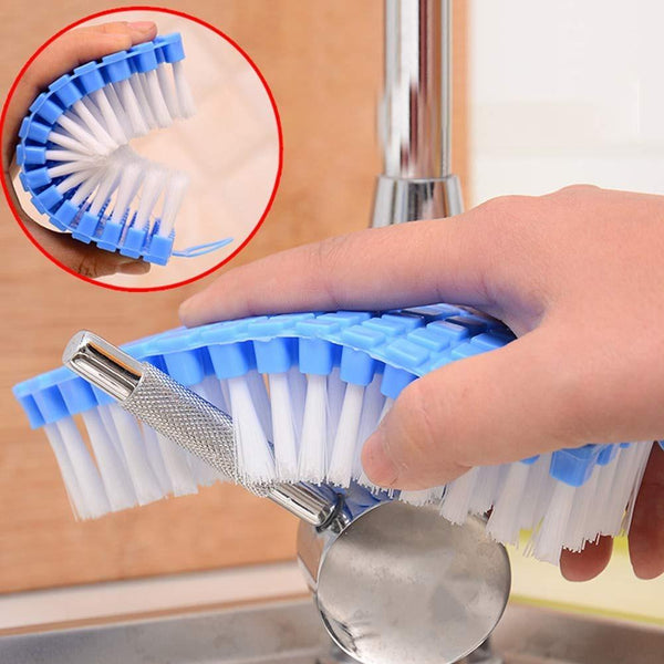 1427 Flexible Plastic Cleaning Brush for Home, Kitchen and Bathroom, - DeoDap