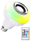 1363 Wireless Bluetooth Sensor 12W Music Multicolor LED Bulb with Remote Controller - DeoDap