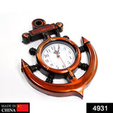 4931 Anchor Wall Clock for Home (Moq :- 24 Pcs) DeoDap