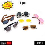 4951 1Pc Mix frame Sunglasses for men and women. Multi color and Different shape and design. (Moq - 3pc) DeoDap