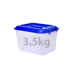 3760 Plastic Container with Side Lock-Handle for Flour, Pulses, Cereal, Atta, Rice, Snacks Etc (3.5 KG)