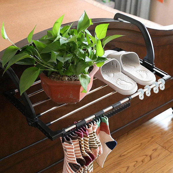 4649 Adjustable Folding Clothes Steel Drying Racks Hanger